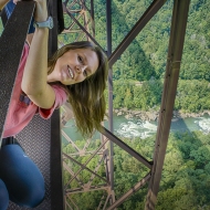 Alex on New River Bridge